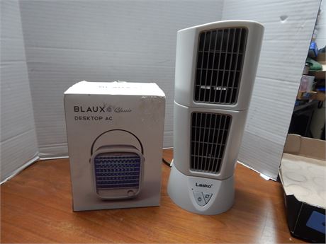 Blaux Classic Desktop AC & Lasko Desk Fan