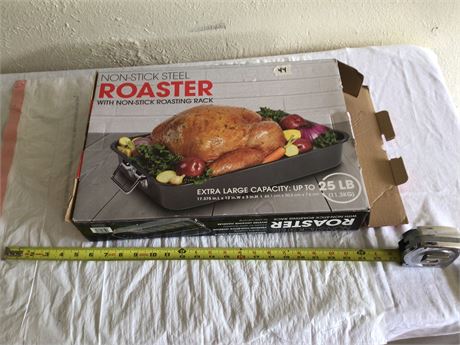 Non-Stick Steel Roaster 25 Pound Capacity (Still in the Box)