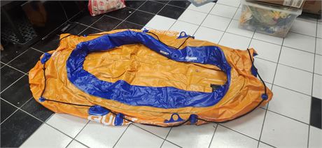 Quest Sport Inflatable Raft & Paddles & Pump & Life Jackets. Not Tested