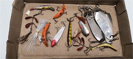 Flat Of Fishing Tackle