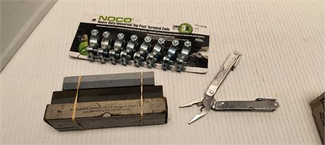 Top Post Terminal Ends & Multi Tool & Sharpening Blocks