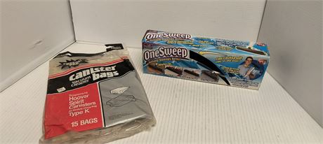 Vacuum Cleaner Canister Bags & One Sweep