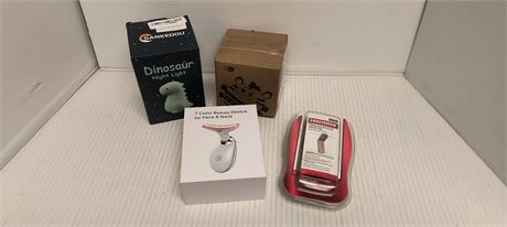 Dinosaur Night Light & Craftsman Keyless Entry Pad & Beauty Device