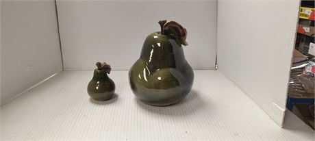 Vintage Glazed Ceramic Pears