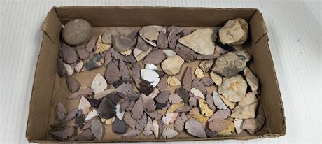 Flat Of Various Arrow Heads & More