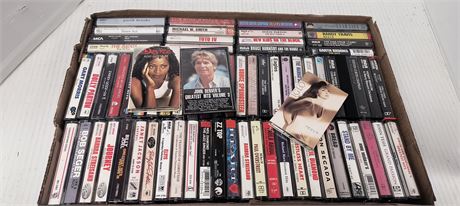 Flat Of Various Cassette Tapes