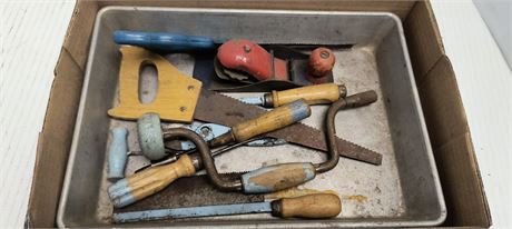 Flat Of Various Hand Tools
