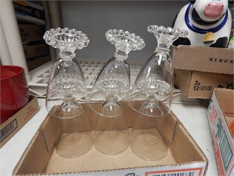 Flat Of Clear Drinking GLasses