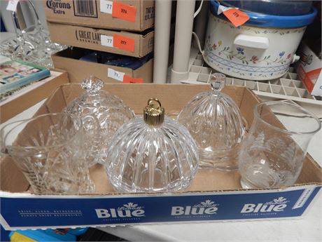 Lot Of Clear Glassware