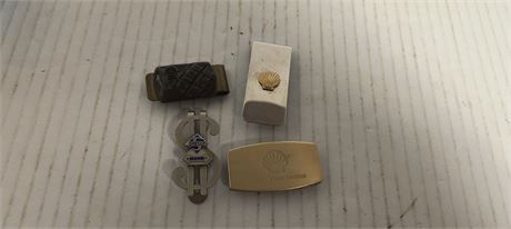 3 Shell Money Clips & One Shelly Hood Money Clip