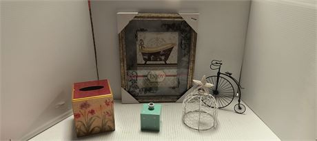 Wood Framed Artwork & Metal Decor & More
