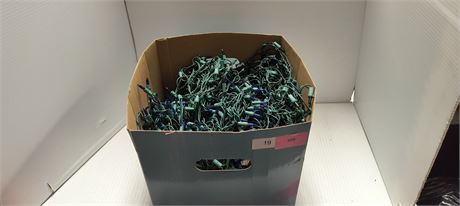 Box Of Various Christmas Lights