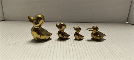 Lot Of Various Brass Ducks