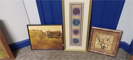 3 Framed Pictures