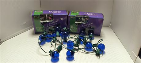 Lot Of Marquee Globe 15 Light Sets.