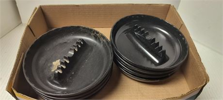 Flat Of Plastic Ashtrays