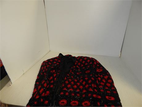 2 vintage Jackets. 1 beaded and 1 furry