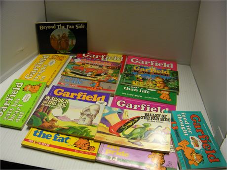 Lot Of Garfield Books & Beyond The Far Side Book