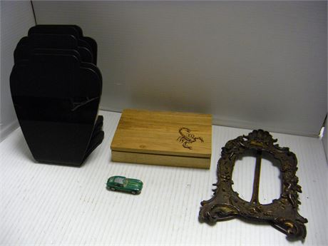 Vintage Picture Frame & Jewelry Displays & Dominos & More