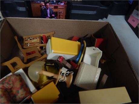 Lot of doll furniture