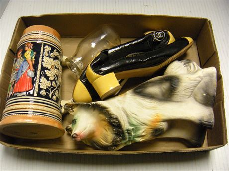 Chanel Women's Shoes & Beer Stein & Dog Statue & More