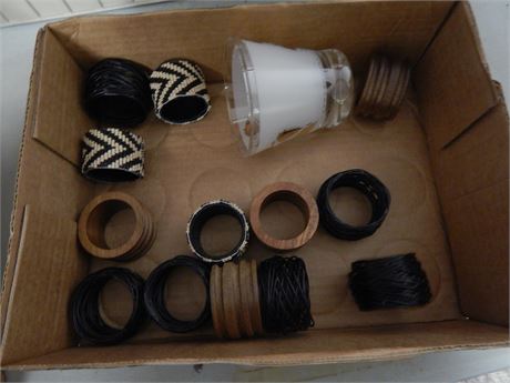 Decorative Napkin Rings & Drinking Glass