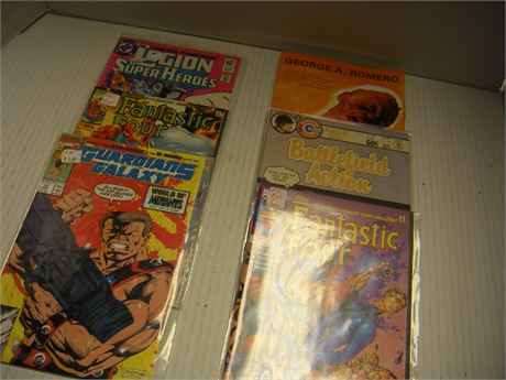 Flat Of Various Comic Books