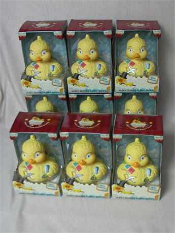 9 Collectible Rubber Ducks