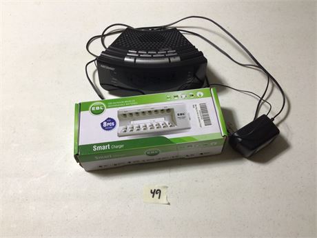 Alarm Clock/Radio & Battery Charges