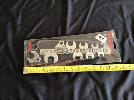 3/8" Drive Crowfoot Wrench Set - New - Metric