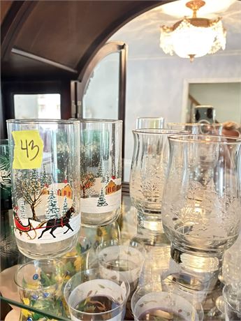 Glassware, Winter Theme
