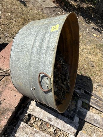 Metal Wash Tub