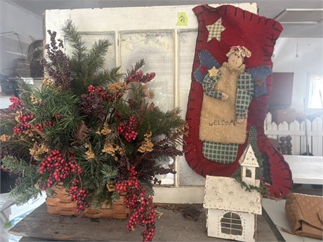 Christmas Decor, Window Decorated