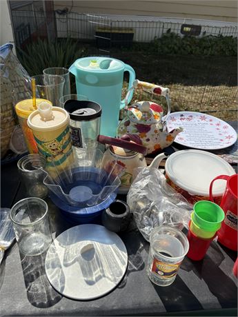 Pitcher, Dishes, Misc