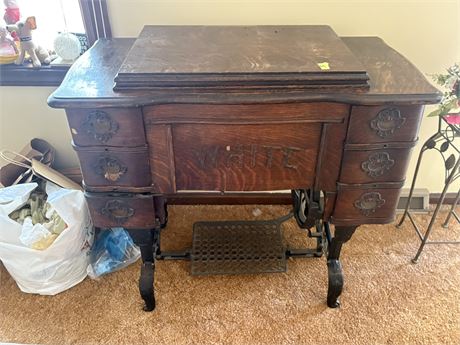 Antique "White" Sewing Machine