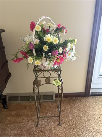 Plant Stand and Flower Basket