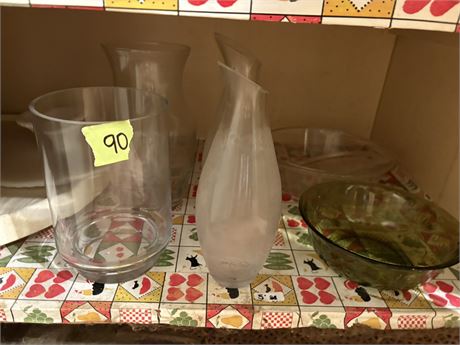 Glass Vases, Bowls