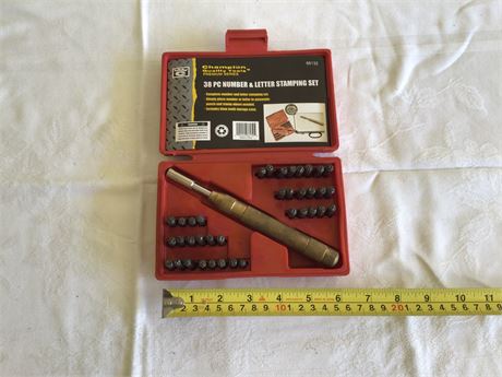 38 Piece Number and Letter Stamping Set