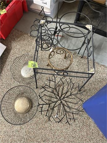 Decor. Metal Racks