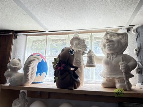 Paintable Ceramics Shelf Lot