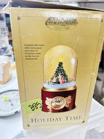 Christmas Globe Clock