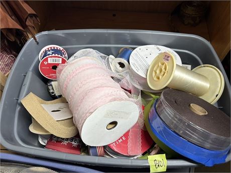 Ribbon Lot - Good Quality, Full Tote