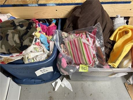 Fabric Lot, 2 Totes
