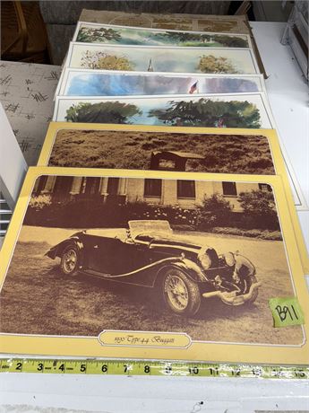 Vintage Placemats, Bicentennial Anniversary of the U.S.A