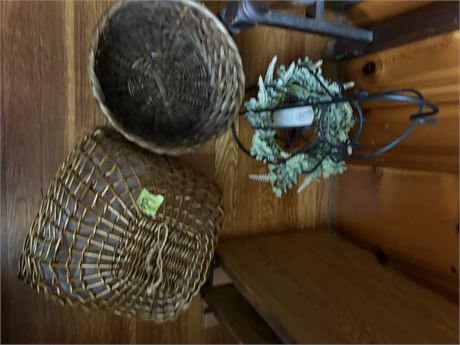Basket Dish Cover, Plant Decor