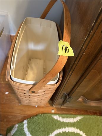 Longaberger Basket Trash Can
