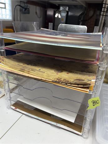 Scrapbook Paper and Tray
