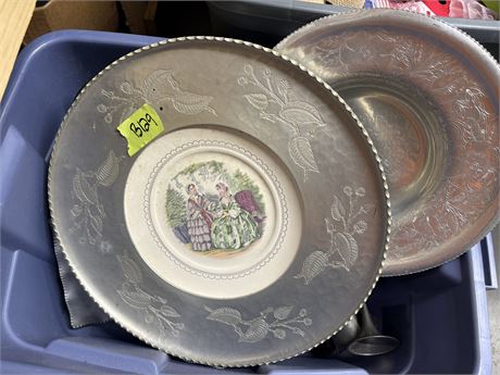Metal Trays and Cups