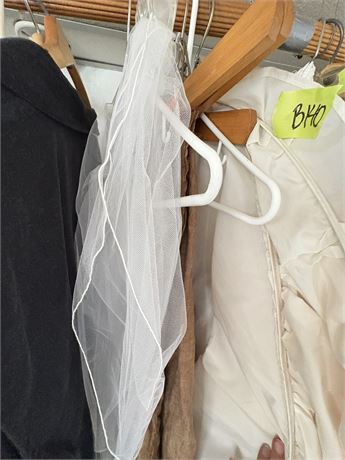 Civil War Reenactment Dress Hoop, Veil