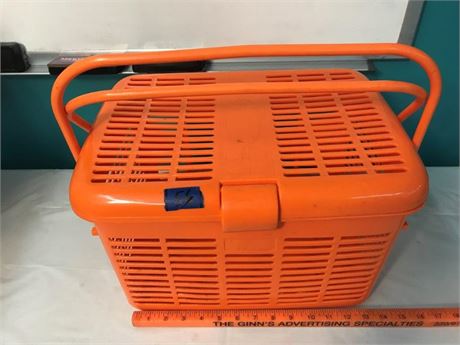 Orange Plastic Basket